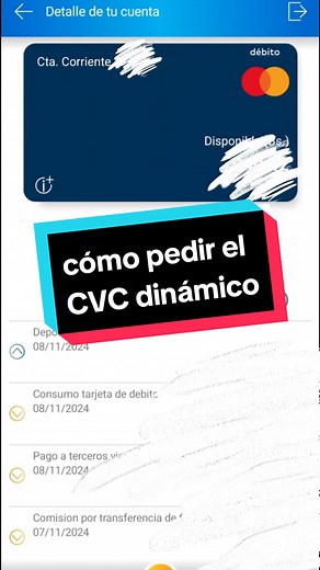 Cómo Solicitar el CVC Dinámico de la Tarjeta Mercantil
