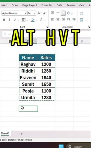 #shorts convert data vertical to horizontal in excel and horizontal to vertical