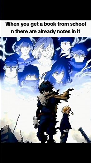 One For All power When He Finds Notes Already in the School Book 😭 | My Hero Academia Meme