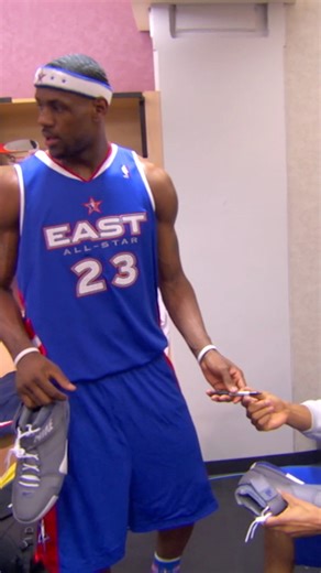 LeBron James gets his sneakers signed from his fellow 2005 All-Stars! 🖊️👟 Don’t miss the 2026 All-Star game Feb. 15th at 5:00pm/et on NBC & Peacock 📺 | NBA