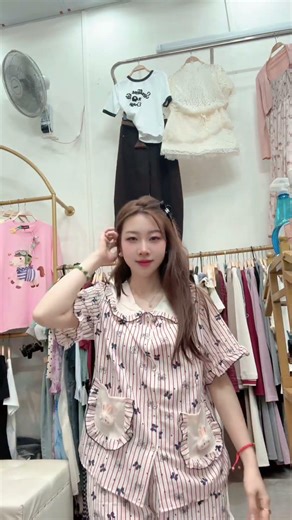 Bộ ngủ chất mát , free sz , bộ ngủ hình cute #bộngủnữ