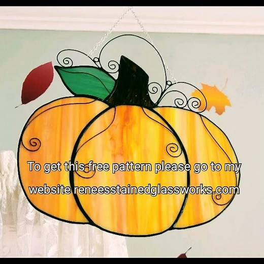 Free Stained Glass Pumpkin Pattern