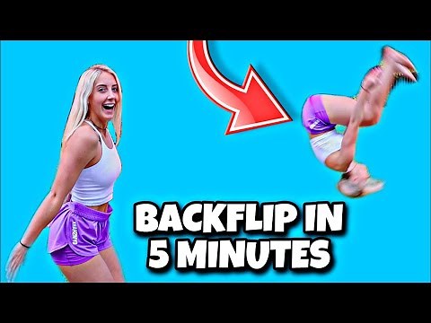LEARN HOW TO BACKFLIP IN 5 MINUTES!