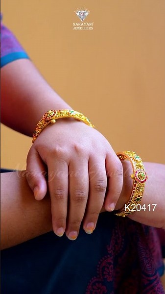 ✨ Pure Elegance in 22Kt Gold Kada Bangles ✨