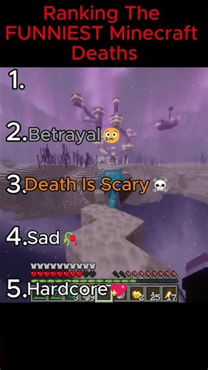 Ranking The FUNNIEST Minecraft Deaths!