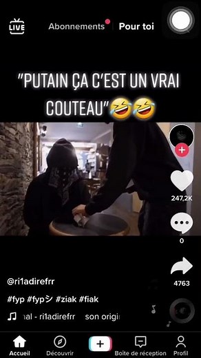 Ziak Putain ça c’est un vrai couteau 🤣🤣 #ziak