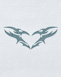 90s Embroidery Design Tribal Heart 90s Machine Embroidery Design Y2K Heart Embroidery Design Trendy Embroidery Design 90s Designs DST Tattoo - Etsy