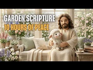 10 Hours of Peaceful Garden Scripture Music | Prayer, Study, Sleep & Rest with God
