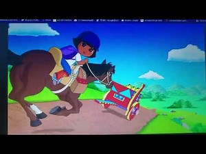 speak Spanish with dora this is rapido caballo (which means fast horse)