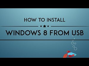 HOW TO INSTALL WINDOWS 8 FROM A USB IN 2024