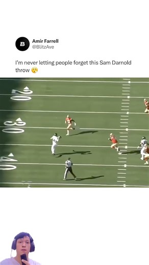 SAM DARNOLD THROWS AN ABSOLUTE DIME 🏈🔥 #nfl #football #highlight