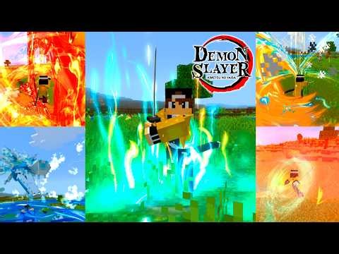 This is the most realistic Demon Slayer addon for Minecraft PE 26.2!