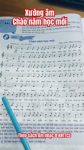 Xướng âm Chào năm học mới / Âm nhạc 8 KNTTCS