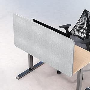 Universal Desk Privacy Panel - Heavy-Duty Desk Divider & Office Partition - Privacy Screen for Workspaces & Cubicles (60" x 24")