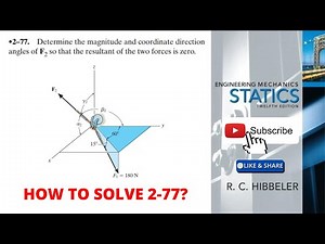 2-77 hibbeler statics chapter 2 | hibbeler statics | hibbeler