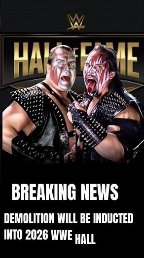 Demolition Being Inducted in 2026 WWE Hall of Fame!!!!