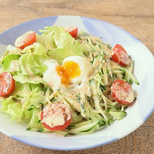 レタスたっぷり サラダうどん 作り方・レシピ | クラシル