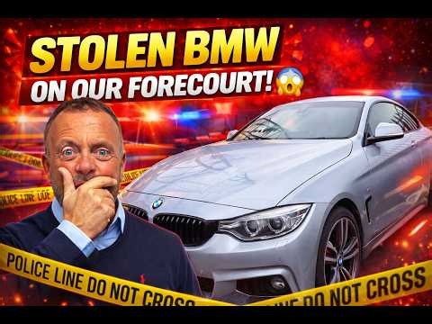 STOLEN BMW ON OUR FORECOURT!