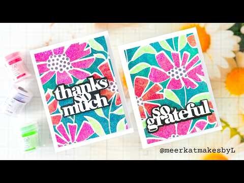 Card Making with a WOW Factor: Use Stencils with Embossing Powders! #cardmaking #cards #embossing