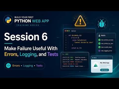 Session 6: Make Failure Useful With Errors, Logging, and Tests