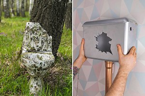 ¡Restauración de un inodoro roto encontrado en el bosque! 🚽 | Ideas en 5 minutos Chicas