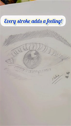 When eye speaks#SingleEye#viral#PencilSketch#EyeArt#ArtShorts#IndianArtist#YouTubeShorts#ArtDaily