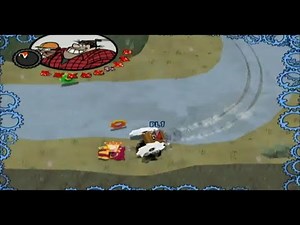 Wacky Races: Crash & Dash Wii Rufus Ruffcut And Saw Tooth In Ring-A-Ding Rally Cup (Crazy)