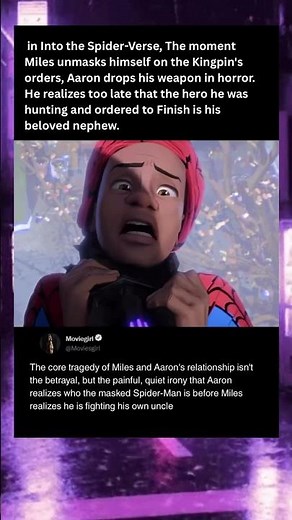 Spider-verse Hid the Saddest Part of Miles & Aaron’s Story #spiderman #shorts