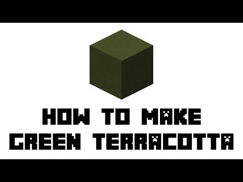 Minecraft Survival: How to Make Green Terracotta