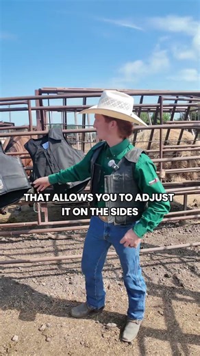 How do I adjust my rodeo vest for the best fit?