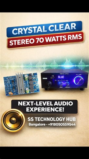 Crystal Clear Stereo 70 Watts RMS | #stereo #amplifier #bassboosted #tpa3116d2 #gainer