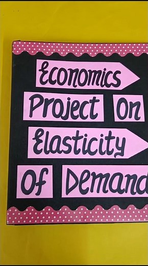 Economics Project on Elasticity Of Demand Class11th #economics #project #parulcreations