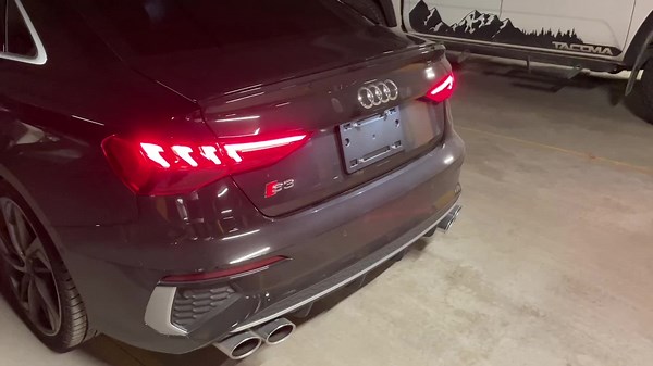 2023 Audi S3 Sport Exhaust Rev