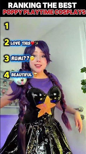 Ranking the best poppy playtime cosplays #ranking #rankingshorts #cosplay #playtimecosplay