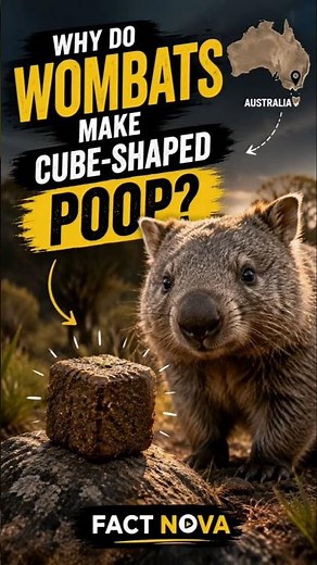 Why Do Wombats Make Cube-Shaped Poop? 🤯🐾