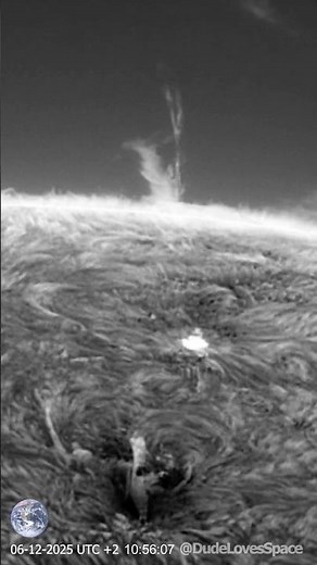 Shooting Solar Eruptions Captured Through My Telescope! #astronomy #space #solarsystem
