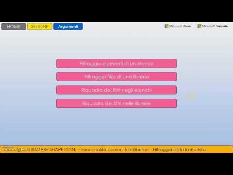 17 - Share point - Funzioni comuni