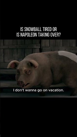 Is Snowball tired or is Napoleon taking over?