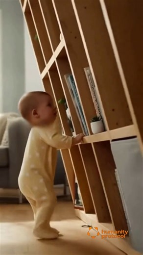 Baby Pulls a Heavy Shelf | Nina Devereaux