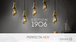 ¡NUEVAS LED VINTAGE! Inspiradas en el pasado, renovadas hoy. Las lámparas LED VINTAGE Edición 1906 unen el encanto retro con los beneficios de la tecnología LED, generan con su iluminación un ambiente acogedor y decorativo. | LEDVANCE Argentina