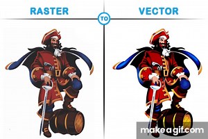 Convert Bitmap to Vector on Make a GIF