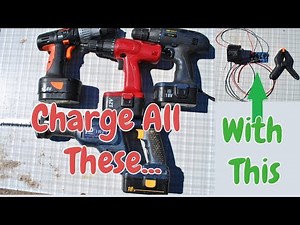 Charge your Cordless Drill without its charger! - How to Make a Universal Battery Charger-