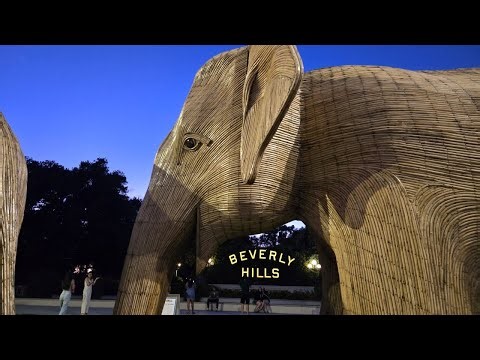 Beverly Hills Garden Park during Sunset - Los Angeles - July 26, 2025