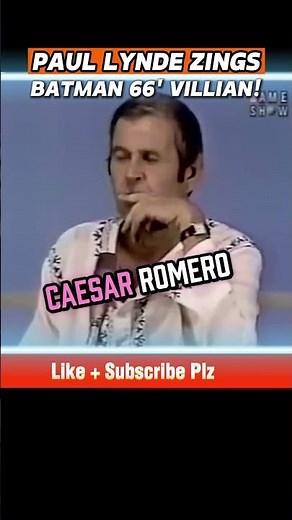 Paul Lynde Roasts Classic Batman Villain, Cesar Romero! #ClassicComedy #HollywoodSquares #Batman66
