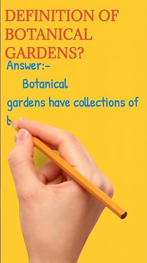 Definition of Botanical gardens?/#shorts/#science .