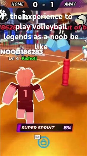 the experience to play volleyball legends as a noob be like