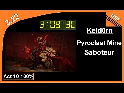 [3.22 World Record] Act 10 100% Pyroclast Mine Saboteur - 3h 09m 30s