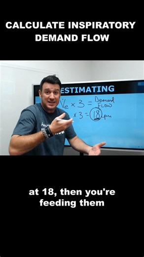 Joe Lewis on Instagram: "Let’s talk inspiratory demand flow. There’s a simple way to estimate it, and understanding that estimate can explain why some patients still feel short of breath even when they’re on oxygen. We walk through it step by step in the full video. 🎬 Full YT video: Respiratory Therapy - Inspiratory Demand Flow for High Flow Oxygen Delivery #aarc #RespiratoryTherapy #RTStudent #OxygenTherapy #HighFlow"