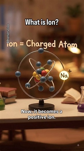 What is Ion? Ion = Charged atom #Ion #Chemistry #ChemTok #ChemistryBasics #Science