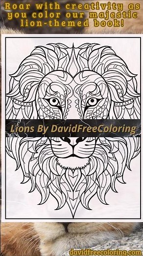 Lions Coloring Pages for Adults | Animals Coloring Books #coloringpages #coloringbook